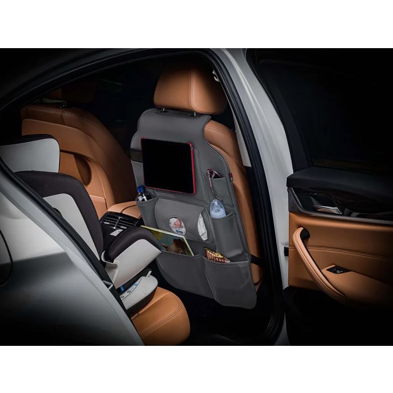 otoM Universele Autostoel Organizer - Grijs PVC leder