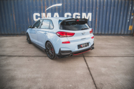 Maxton Design Achterzijde splitters V.6 + flappen Hyundai I30 N Mk3 Hatchback