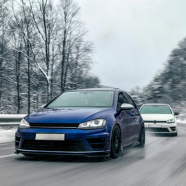 Oneway Voorspoilerlip passend voor Volkswagen Golf VII HB/Variant R/R Line 2013-2016 – Glanzend zwart