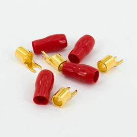 SSDN 25mm2 vork - rood - 4 stuks - in blister