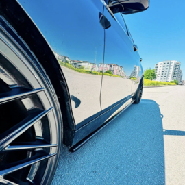 Oneway Set Sideskirts passend voor BMW 1-Serie F20/F21 M-Power 2011-2019 - Glanzend zwart