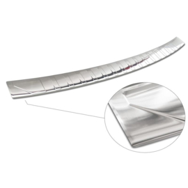 RVS Achterbumperprotector passend voor BMW X5 F15 2013-2018 met M-Pakket 'Ribs'