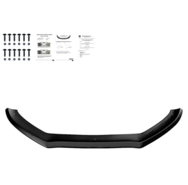 Oneway Voorspoilerlip passend voor Audi A5 S-line/S5 8T Facelift 2011-2016 - Glanzend zwart