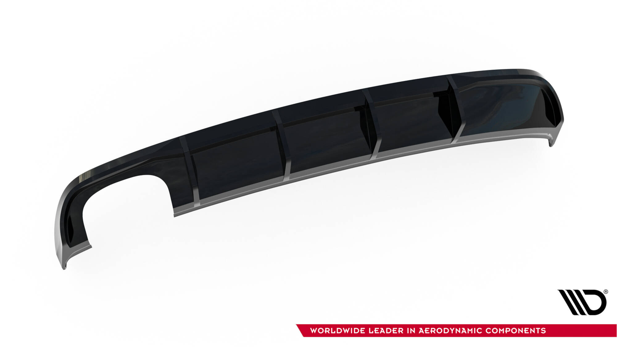 Maxton Design Achterspoiler Audi A3 Sedan 8V Facelift (uitvoering met dubbele uitlaatpijpen aan één kant)