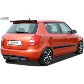 Achterskirt 'Diffusor' passend voor Skoda Fabia II HB (5J) 2007-2014 (ABS zwart glanzend)