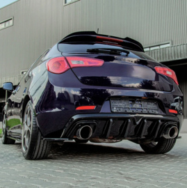 Oneway Dakspoiler (Cap) passend voor Alfa Romeo Giulietta 2010-2020 - Glanzend zwart
