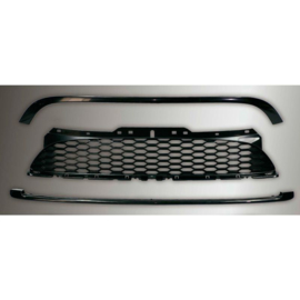 Zwarte SportGrill passend voor BMW New Mini R55/R56/R57/R58/R59 2006-2014 (3-delig)