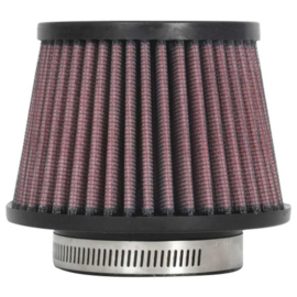 K&N Universeel Luchtfilter Konisch 64mm aansluiting, 114mm onder, 89mm top, 81mm hoogte - (RU-8100)