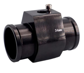 Simoni Racing Watertemperatuursensor Fitting - Zwart geanodiseerd aluminium - Ø34mm