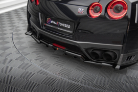 Maxton Design Achtersplitter (met verticale stangen) Nissan GTR R35 Facelift