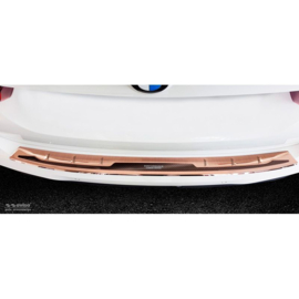 RVS Achterbumperprotector 'Deluxe' passend voor BMW X3 G01 M-Pakket 2017-2021 & FL 2021- 'Performance' Koper 'Brushed Mirror'/Koper Carbon