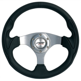 Simoni Racing Sportstuur Interlagos 320mm - Zwart Leder