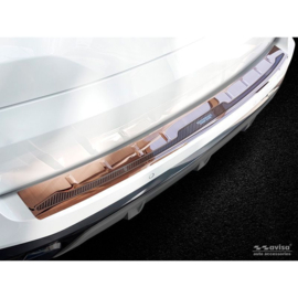 RVS Achterbumperprotector 'Deluxe' passend voor BMW X5 G05 M-Pakket 2018- 'Performance' excl. M-Competition 'Brushed' Koper/Koper Carbon