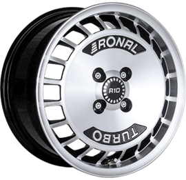 RONAL R10 TURBO Zwart Glans / Gepolijst