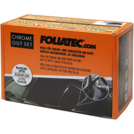 Foliatec 'Chrome Out' Set Matzwart - Folie strip 5cm x 15m