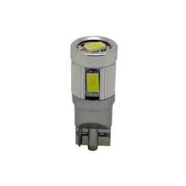 T-10 Lampen 5Q Hyper LED 5W/12V Wit 6000K, set à 2 stuks (Samsung 5630 LED)