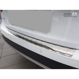 RVS Achterbumperprotector passend voor Audi A4 B9 Allroad 2015-2019 & FL 2019- 'Ribs'
