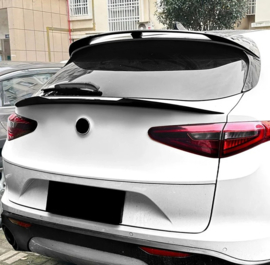 AutoStyle Onderste achterspoiler passend voor Alfa Romeo Stelvio (949) 2016- (ABS Glanzend zwart)