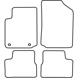 Automatten passend voor Citroen C3 2005-2010
