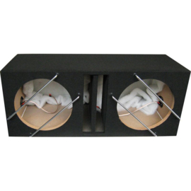 MDF Slotpoort subwooferkist 12''/30cm Double (34/47x88x36) 2x42 Liter