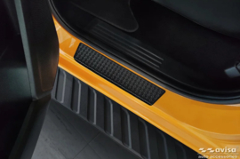Avisa Aluminium Instaplijsten passend voor Ford Ranger VI 2022- & Volkswagen Amarok II 2023- 'Riffled Plate' - 4-delig - Zwart
