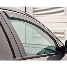 DGA Zijwindschermen passend voor Volkswagen Golf V & VI Variant 2007-2013 & Jetta V 2005-2010 (2-delig) Voorportieren (Smokegrey)