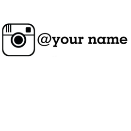 Instagram Logo + Naam