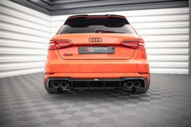 Maxton Design ACHTERPANEEL V.2 AUDI RS3 SPORTBACK 8V FACELIFT Gloss Black