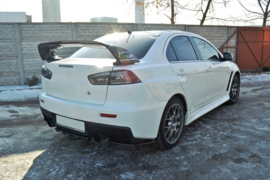 Maxton Design Achtersplitter Mitsubishi Lancer Evo X (met verticale spijlen)