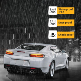 VLAND LED-achterlichten voor 2016-2018 Chevrolet Camaro met sequentiële richtingaanwijzer (oranje) Editie Amerikaanse editie (met achteruitrijlicht) Kleur: Helder gerookt