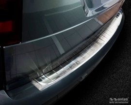 RVS Achterbumperprotector passend voor Volkswagen Caddy 2004-2015 & 2015-2020 'Ribs'