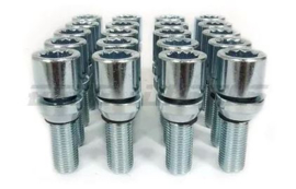 SK-Import Wielbouten Ster Wobble Bouten Zilver Staal M12x1.5