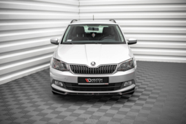 Maxton Design VOORSPLITTER V.1 SKODA FABIA MK3 Gloss Black