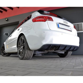 Achterbumperskirt (Diffuser) passend voor Audi A3 8P Sportback 2008-2012 (GFK)