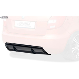 Achterskirt 'Diffusor' passend voor Skoda Fabia II HB (5J) 2007-2014 (ABS zwart glanzend)