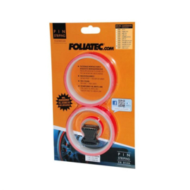 Foliatec PIN Striping voor velgen incl. montage hulpstuk - neon rood - 4 strips 6mmx2,15meter & 1 testrol 6mmx40cm