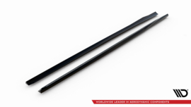 Maxton Design SIDESKIRTS DIFFUSERS AUDI S3 / A3 S-LINE SPORTBACK 8V Gloss Black