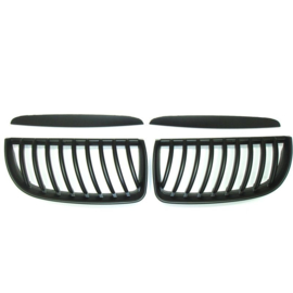 Matzwarte Grills passend voor BMW 3-Serie E90/E91 Sedan/Touring 2005-2008