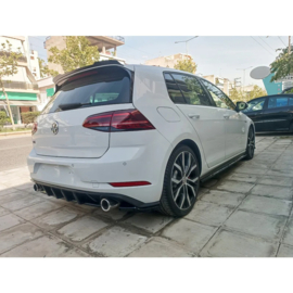 Motordrome Achterbumperdiffuser passend voor Volkswagen Golf 7.5 GTI 2017-2020 (ABS)