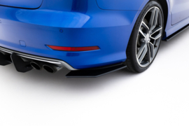 Maxton Design STREET PRO ACHTERZIJSPLITTERS AUDI S3 SEDAN 8V