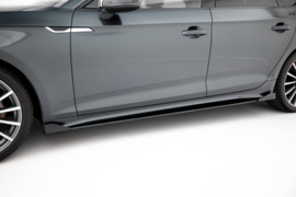 Maxton Design Street Pro Zijskirts Diffusers + Flaps Audi A5 Sportback F5 Facelift