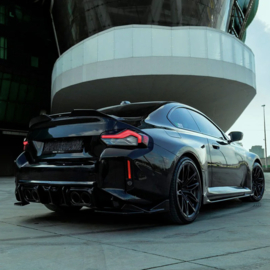 Oneway Achterspoiler passend voor BMW M2 G87 Coupe 2023- - Glanzend zwart