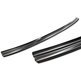 Zwart RVS Achterbumperprotector passend voor Audi E-Tron incl. Sportback 2018-