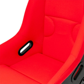 Sportstoel 'RR' - Rood - Vaste polyester rugleuning - incl. sledes