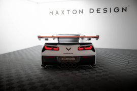 Maxton Design Carbon Spoiler Met Bovenste Zwaan Montage + LED Chevrolet Corvette Stingray / Grand Sport C7