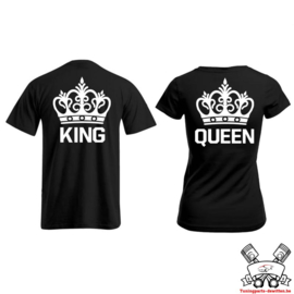 T-shirt King & Queen + Kroon