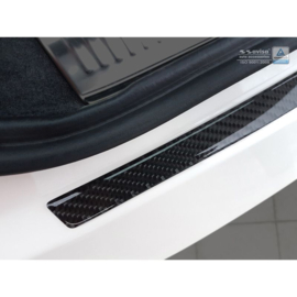 Carbon Achterbumperprotector passend voor Audi Q3 2011-2015 & 2015- Zwart Carbon
