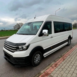 Oneway Set spatbordverbreders (Trims) passend voor Volkswagen Crafter MK2 & MAN TGE MK1 PreFacelift 2016- – Matzwart