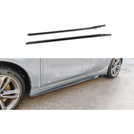 Motordrome Set sideskirts passend voor BMW 1-Serie (F40) excl. M-Sport/M135i 2019-2024 (ABS Glanzend zwart)