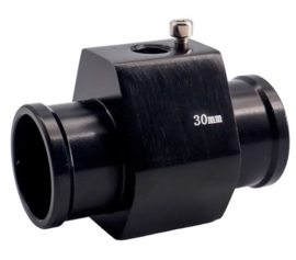 Simoni Racing Watertemperatuursensor Fitting - Zwart geanodiseerd aluminium - Ø30mm
